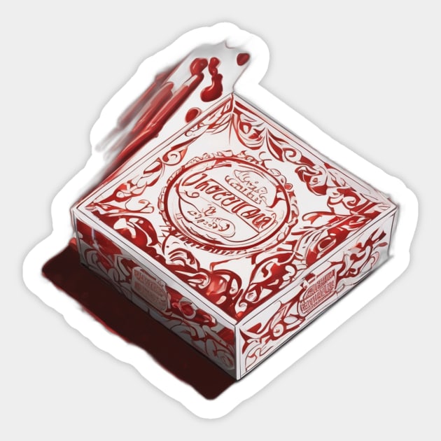 Mesmerizing Melting Chocolate Bar Artwork No. 634 Sticker by cornelliusy